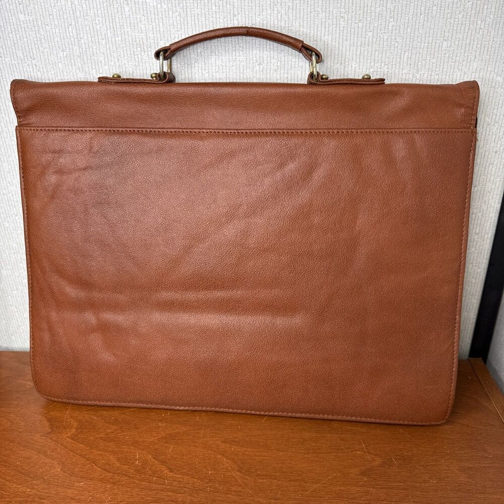 Vintage Raymond Brown Attache Briefcase Portfolio Satchel Office Bag EUC - Picture 7 of 16